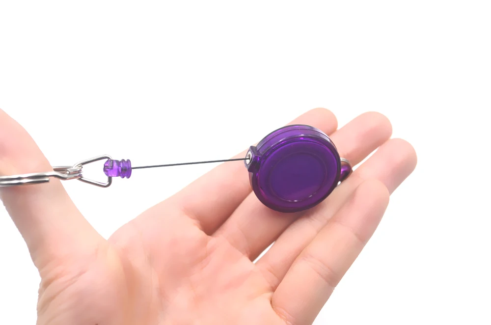 MNFT 2 uds herramienta de pesca con mosca Zinger Retractor tapón soporte Pin en carrete retráctil insignia llavero cordón de nailon - imagen 2