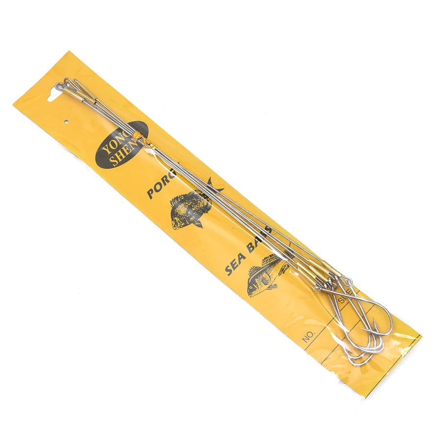 Anzuelos grandes de alambre de acero para pesca en aguas profundas, herramientas de pesca para peces grandes, cabeza de anzuelo giratoria, accesorios de gancho de asistencia, 27cm, 4,3g, 10 Uds. - imagen 4