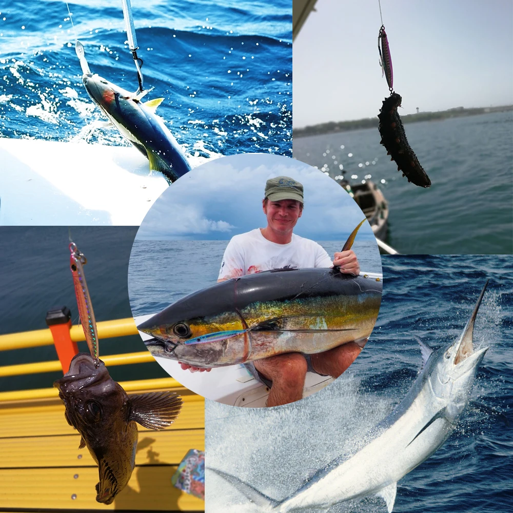 Señuelo de pesca con cuchara de Metal Goture, 80g, 100g, 150g, plantilla de plomo Vertical, cebo de Jigging, Wobbler de pesca para lubina, juego grande, señuelos que se hunden - imagen 2