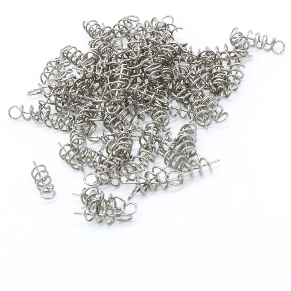 Cebos blandos de gancho, pasador de resorte de bloqueo fijo, herramienta de Dagger, gancho de manivela de pesca, bloqueo de giro, Conector de pesca, aparejos a presión giratorios - imagen 5