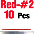 10PCS Red Size 2