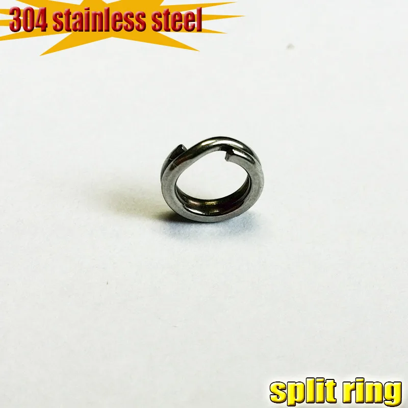 2023NEW pesca pura 304 anillos divididos de acero inoxidable para señuelos en blanco 50 unids/lote atención al número de gran tamaño - imagen 4
