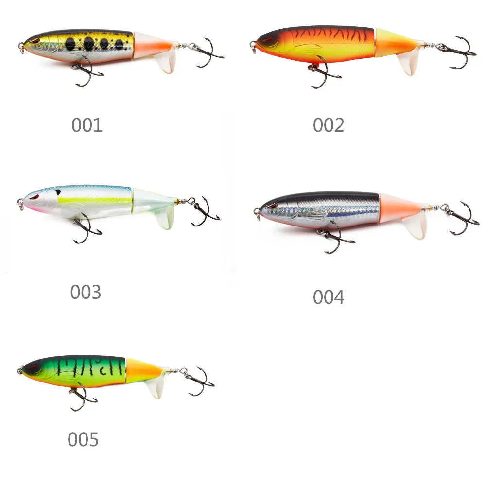 Whopper-señuelo de lápiz duro para pesca, señuelo giratorio de cola suave de 9cm y 13cm, cebo artificial para pesca de Lucio, stickbait - imagen 5