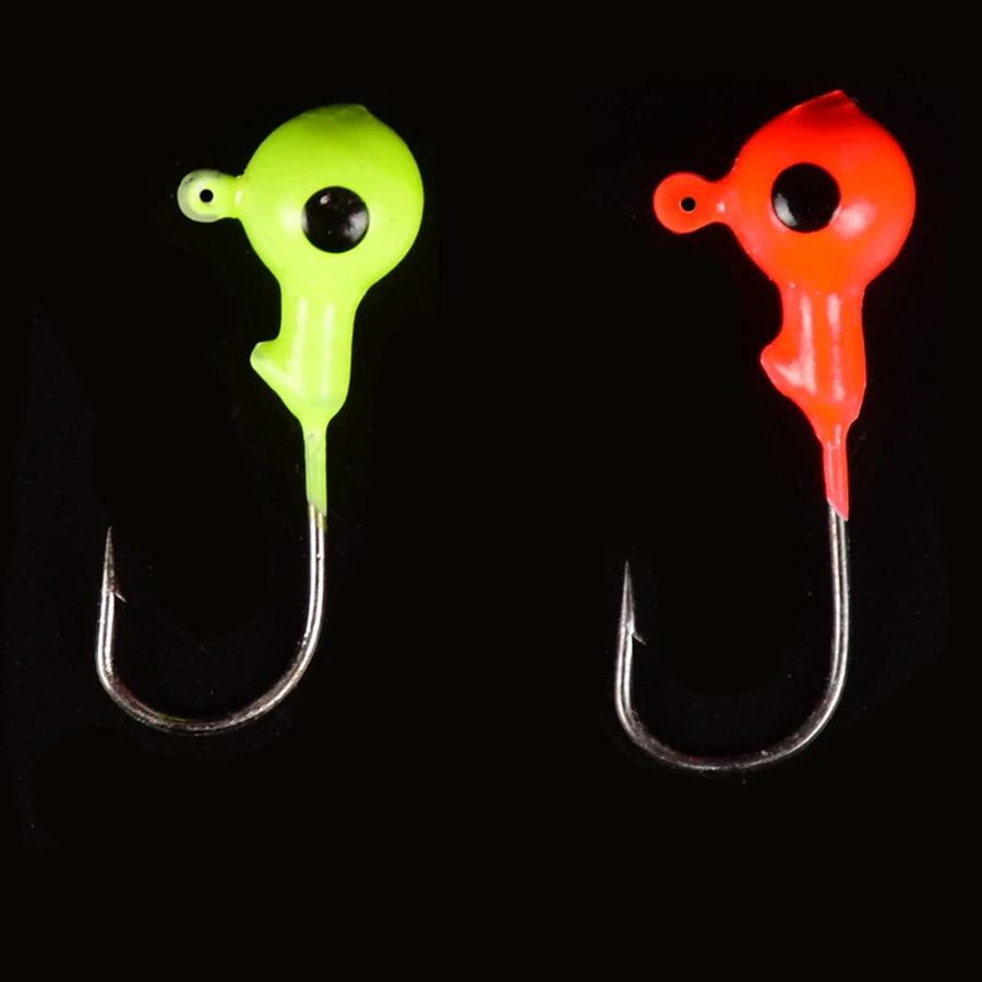 Anzuelos de pesca con cabeza redonda, cebos coloridos de plomo, aparejos de pesca, Jigs para mar, Río y Lago, 15 piezas, nuevos - imagen 4