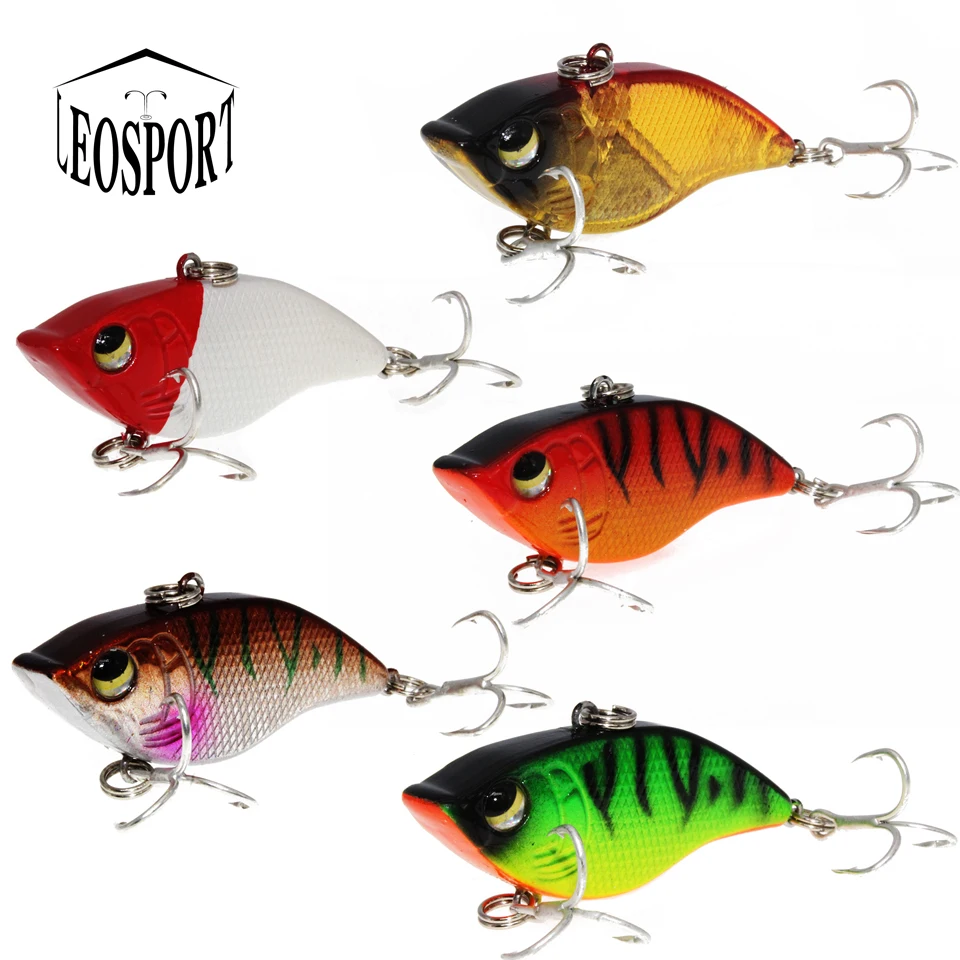 Señuelos de plástico Wobbler, señuelo de pesca con vibración de plomo, aparejos duros, cebo para caminar, peces de 1 pieza de 5,3 cm - imagen 2