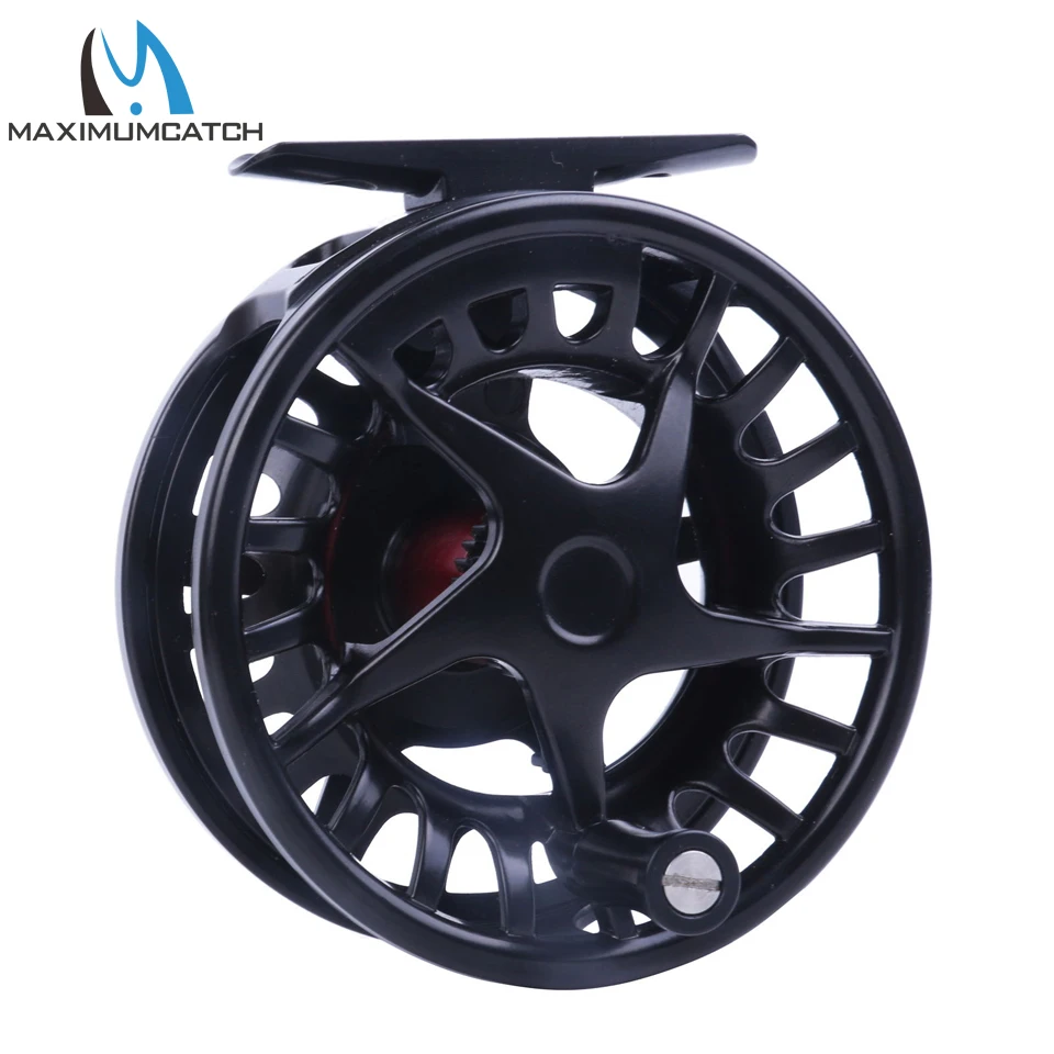 Maximumcatch-carrete de aluminio negro para pesca con mosca, accesorio para zurdos y diestros, 5/6/7/8 WT - imagen 3