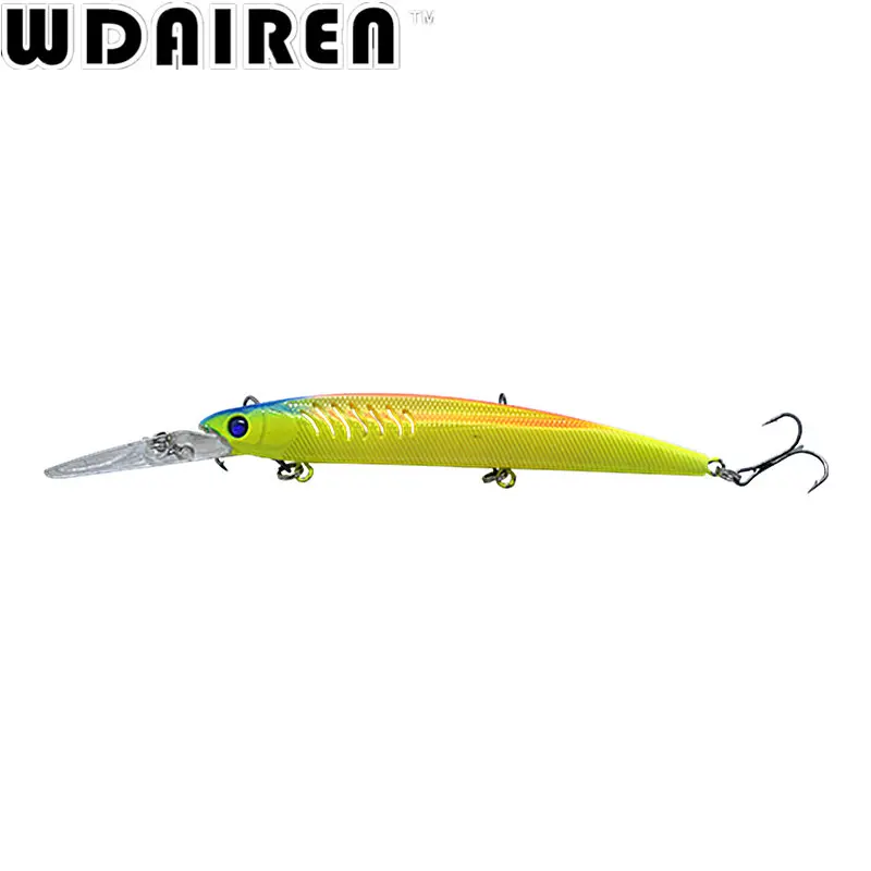 Señuelo de pesca de 14,5 cm y 12,5g, wobblers, Minnow, cebo duro con 3 ganchos de pesca, iscas artificiales para pesca, aparejos de pesca NR-206, 1 ud. - imagen 2