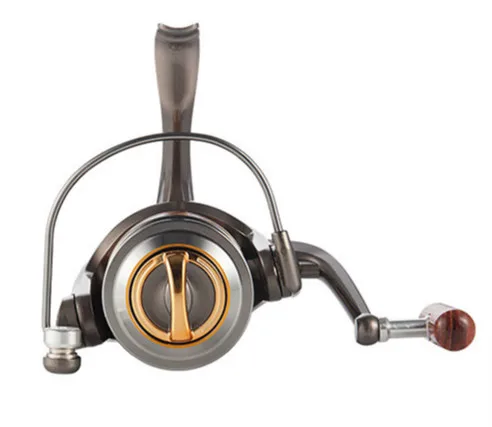Rueda giratoria de precarga, cabezal de metal sin marco, rueda de caña de pescar de mar, equipo de pesca de carretera - imagen 3