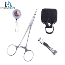 Maximumcatch-Kit de chaleco de pesca con mosca, equipo de pesca al aire libre, pinza, pinzas, Zinger, alisador líder, accesorio de pesca