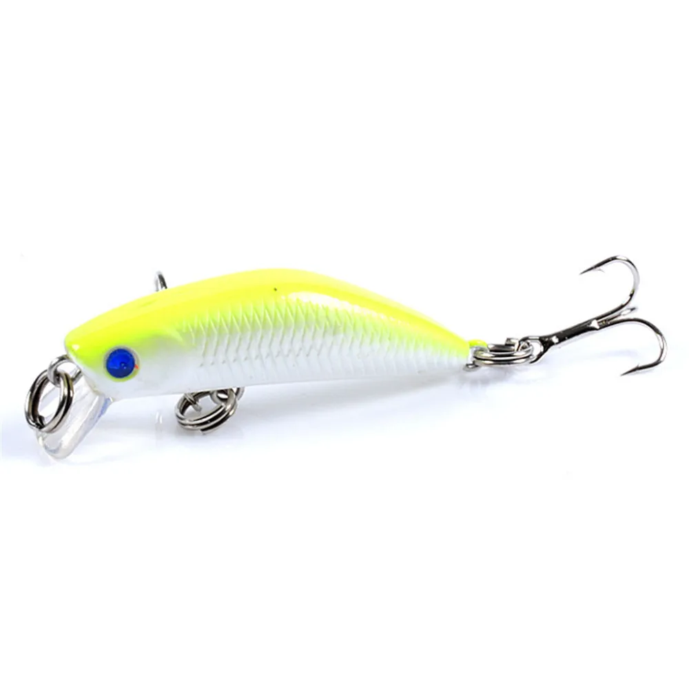 Señuelo de pesca de pececillos, cebo duro flotante Artificial apretado, Wobbler Jerkbait Swimbait, aparejos de pesca de plástico, 45mm, 2,8g, 1 ud., nuevo - imagen 5