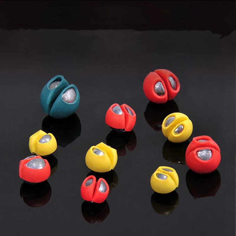 Cubierta de goma para sedal de pesca, protección de plomo hacia abajo, morder, balsa de plomo, señuelo de pesca, accesorios, peso colorido - imagen 2