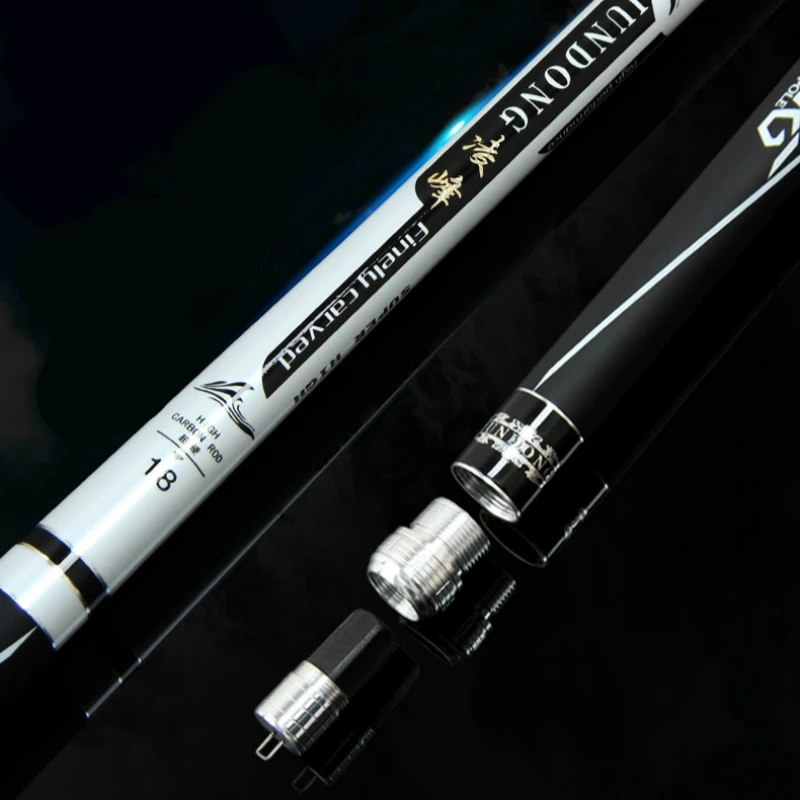 Caña de pescar ultraligera, caña de pescar de carbono superdura de 4,5 m-8,1 m, equipo de Pesca de carpa, 19 tonos, Taiwán, cuñas, karstwo, Olta - imagen 4