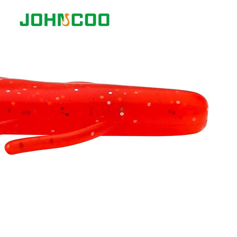 JOHNCOO-señuelo de pesca de 90mm, 5,5g, 8 piezas, Craws, camarones, 2 Pinchers enormes, señuelos suaves para lubina - imagen 3