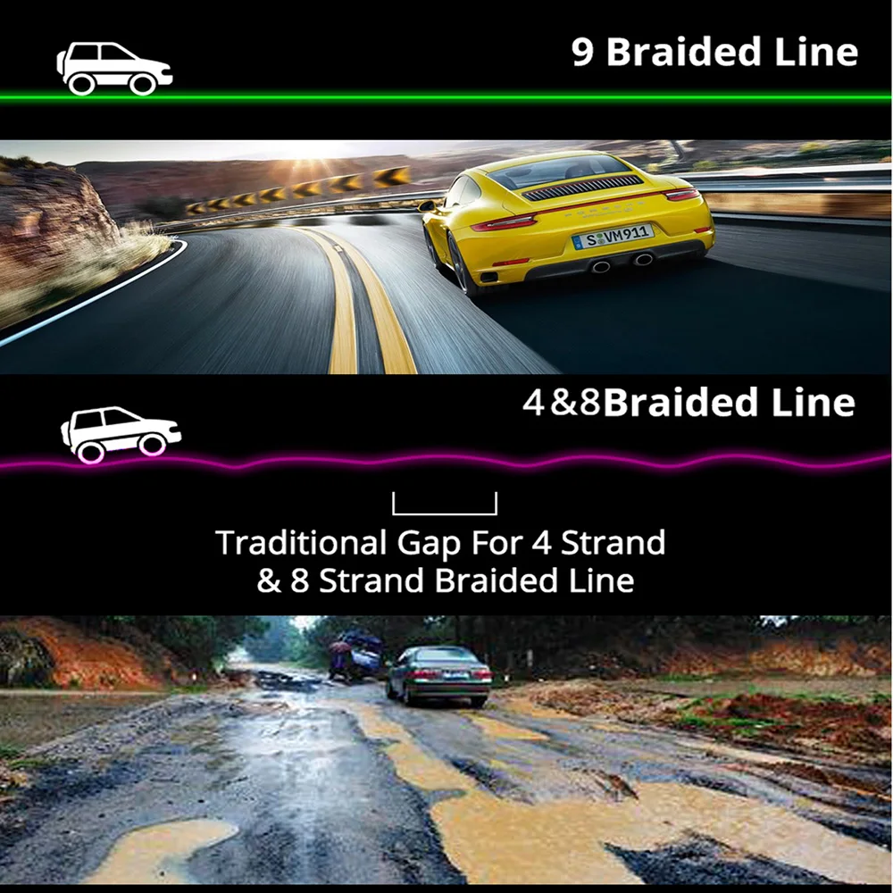 GHOTDA-sedal de pesca trenzado de PE, 9 hebras, 8 hebras, 4 hebras, 1000M, 500M, 300M, tejido superfuerte para pesca en agua dulce/salada - imagen 4