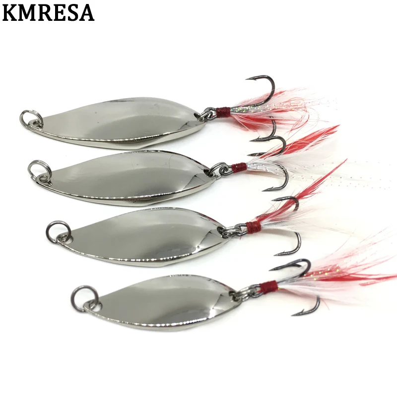 Pesca DD Spinner cuchara cebo 5g 10g 15g 20g oro/plata cuchara de Pesca cebo duro lentejuelas ruido Paillette cebos de metal Pesca - imagen 5