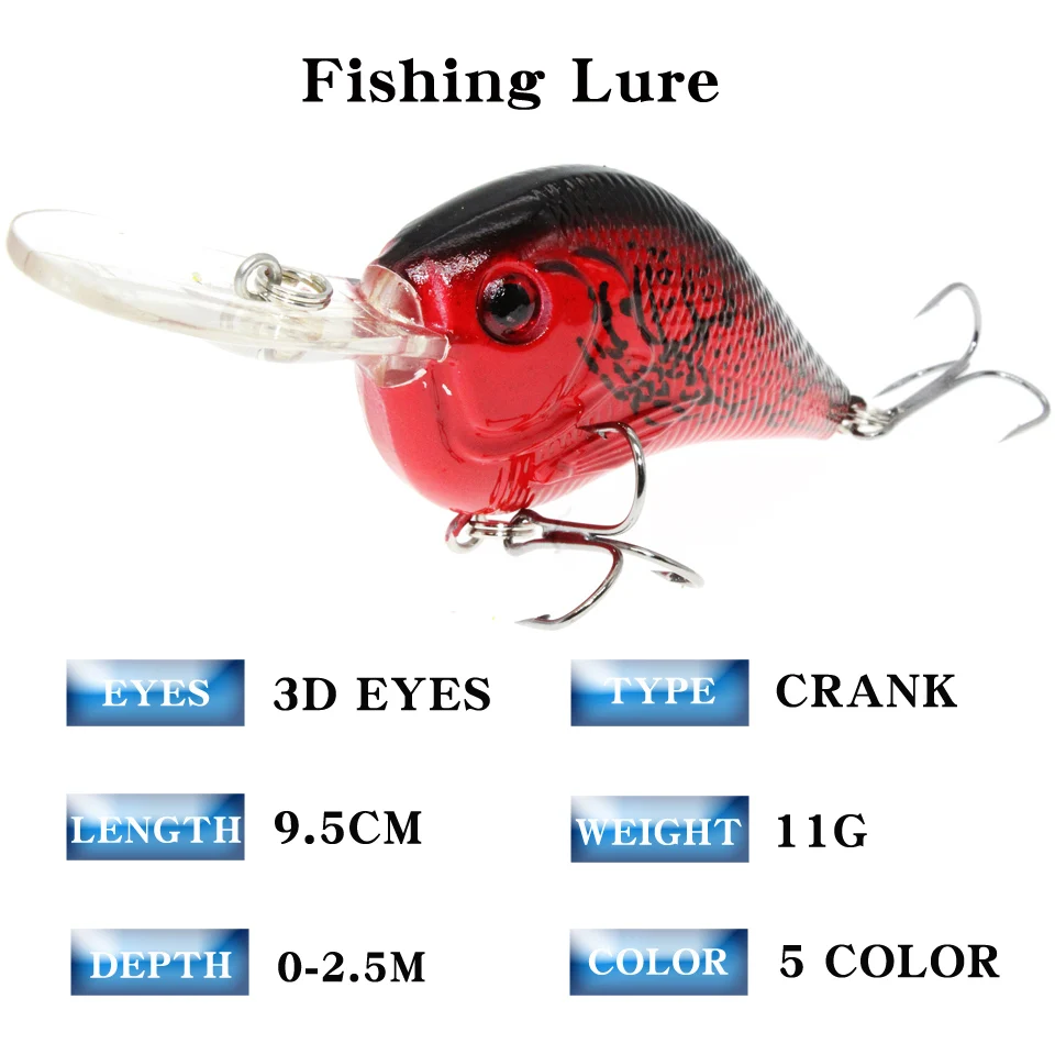 Wobblers-aparejos de cebo japoneses Crankbait, señuelo duro de manivela, pesca, señuelo de natación Topwater - imagen 3