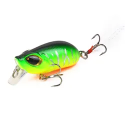 Señuelo de pesca Artificial duro, anzuelo triple con pluma, 50mm, 8,1g, Isca, Wobblers, CrankBait, Swim, 1 ud.