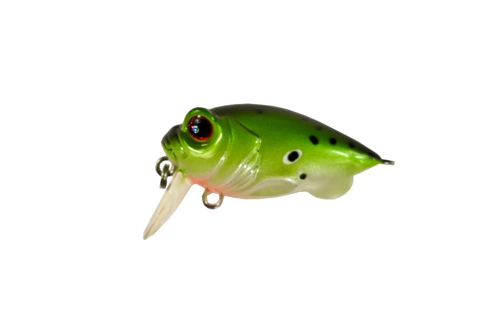 BassLegend- Pesca flotante Crankbait Little Frog Bass Chub Wobbler agua poco profunda 38mm/5g - imagen 5