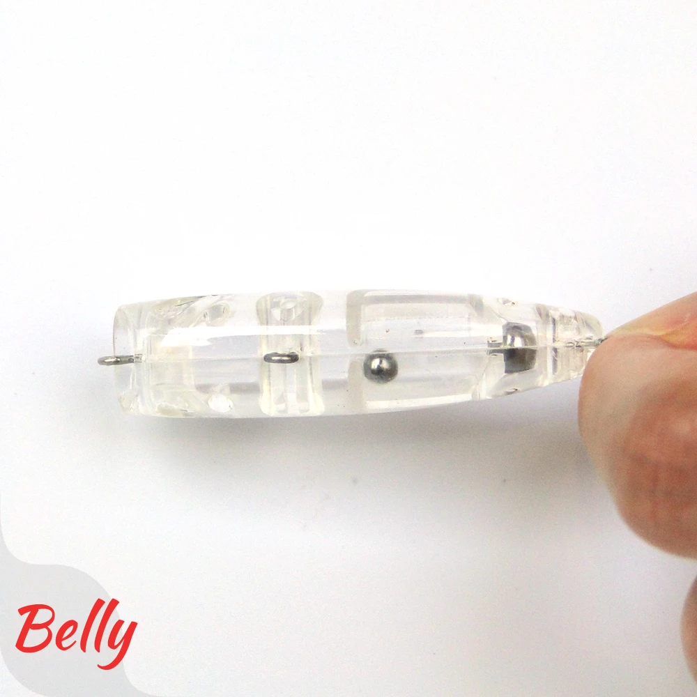 Jerry Stopper-Señuelos de Pesca giratorios, 10 piezas, sin pintar, Cuerpo en blanco, cebo duro flotante, Topwater, Micro Popper, trucha con ojos - imagen 4