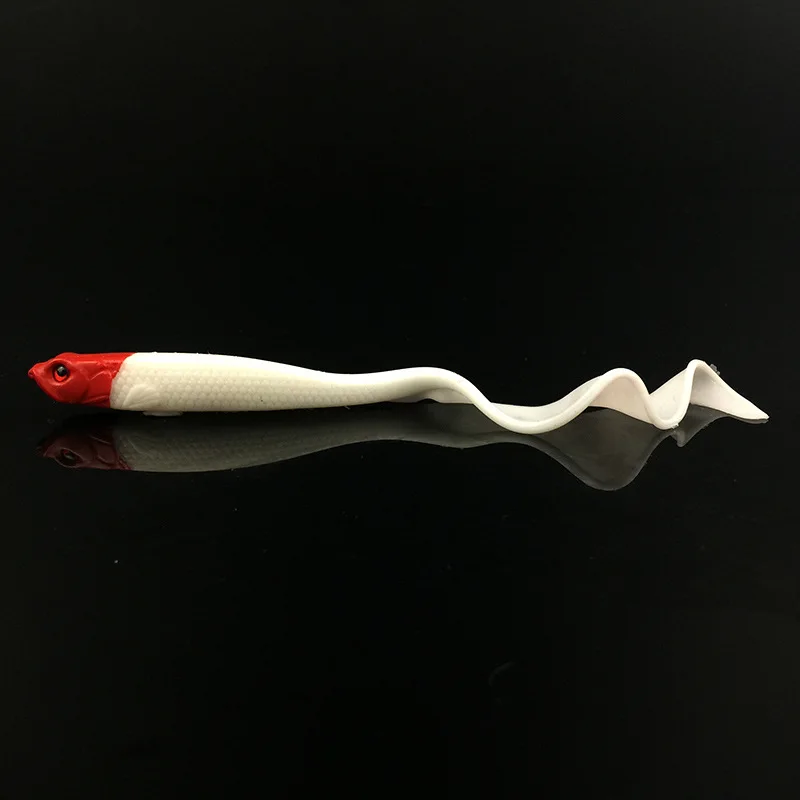 Señuelo de pesca falda cola cebo blando 12,5 cm/5,5g pez vivo vivo vientre hueco Texas Rig señuelos Jerkshad lote 3 piezas venta - imagen 4