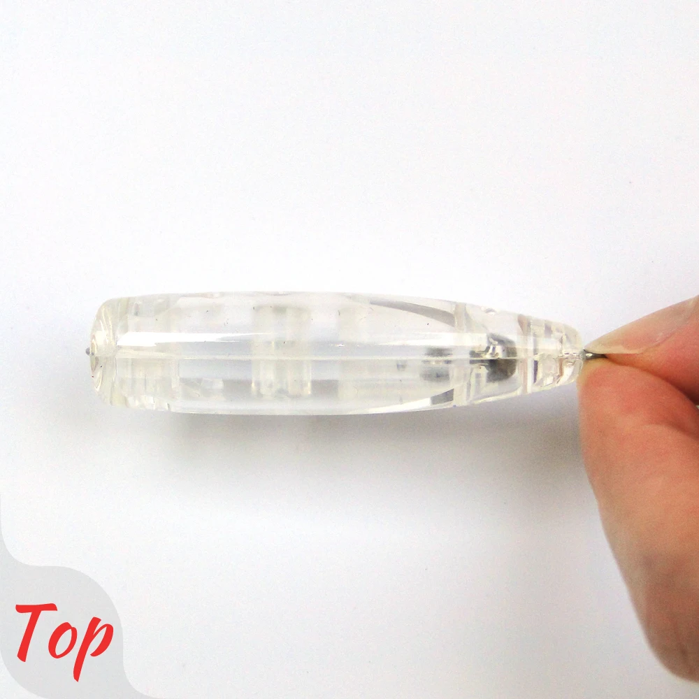 Jerry Stopper-Señuelos de Pesca giratorios, 10 piezas, sin pintar, Cuerpo en blanco, cebo duro flotante, Topwater, Micro Popper, trucha con ojos - imagen 3