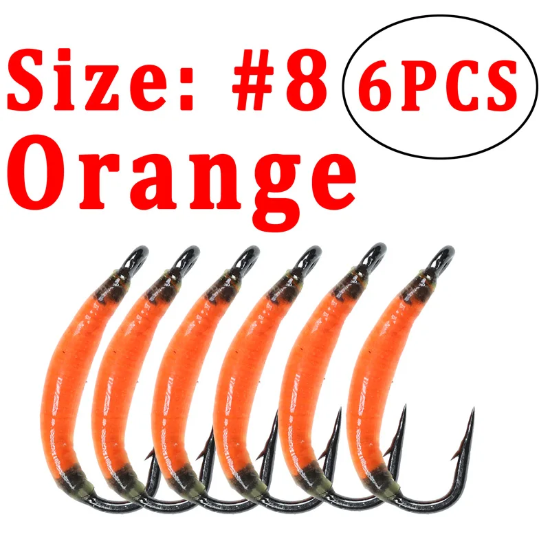 6PCS Orange Color