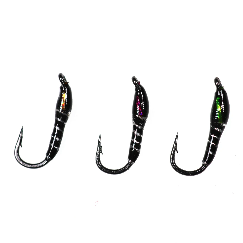 Bimoo-SEÑUELOS de pesca con mosca, 10 unidades, 20 unidades, 50 unidades, n. ° 14, zumbador de gancho, moscas, ninfa, Midge, trucha - imagen 4