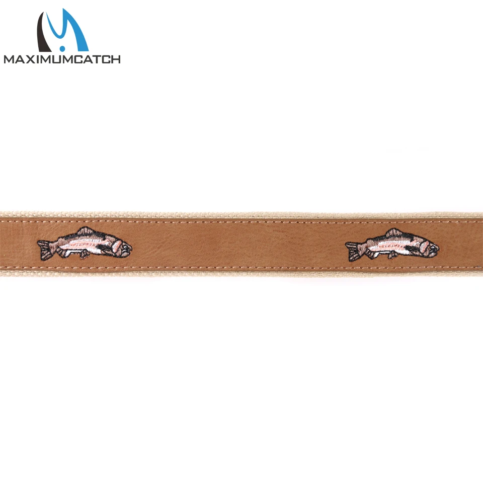 Maximumcatch-Cinturón de cuero y nailon para trucha, cinturón de pesca para pescador, accesorio de pesca - imagen 5