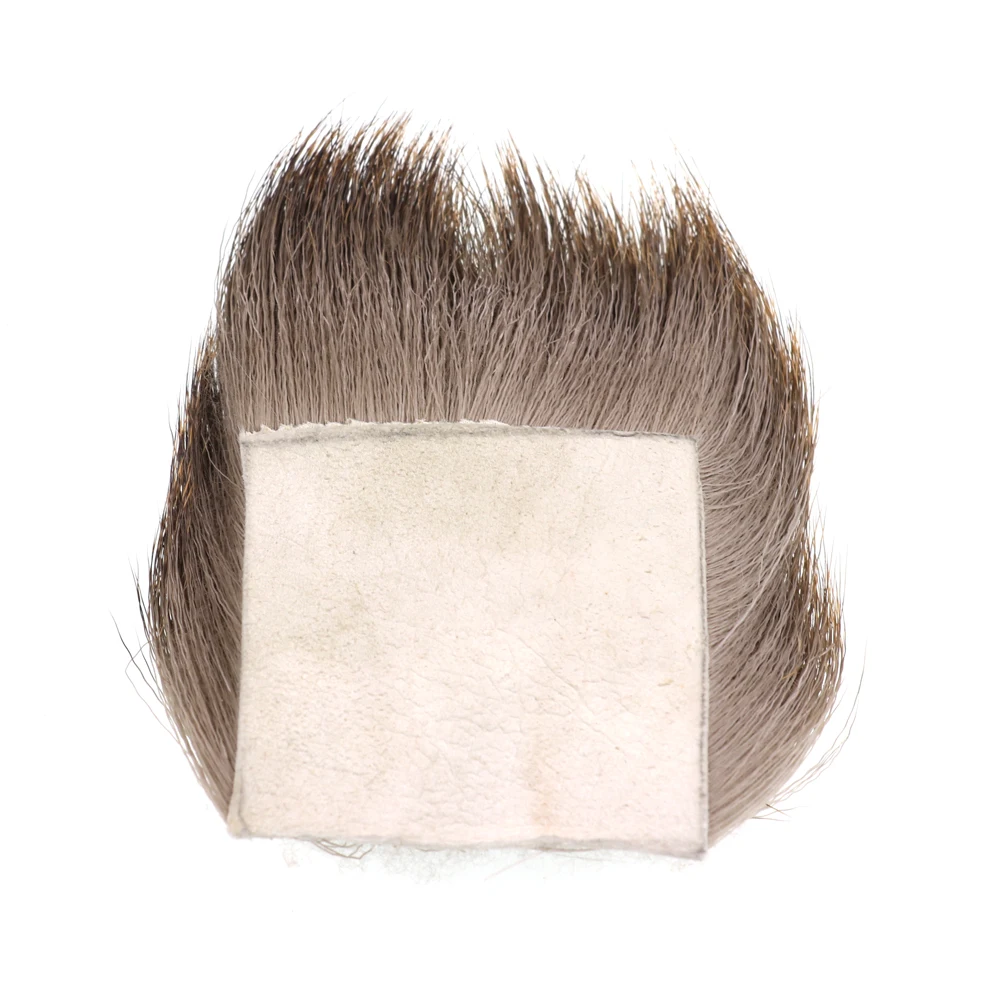 Bimoo, 1 unidad, 5CM x 5CM, parches para el pelo de ciervo para pececillos, Material para atar moscas, pelo de alce seco, Caddis, moscas de pesca, fabricación de alas de Color Natural - imagen 5
