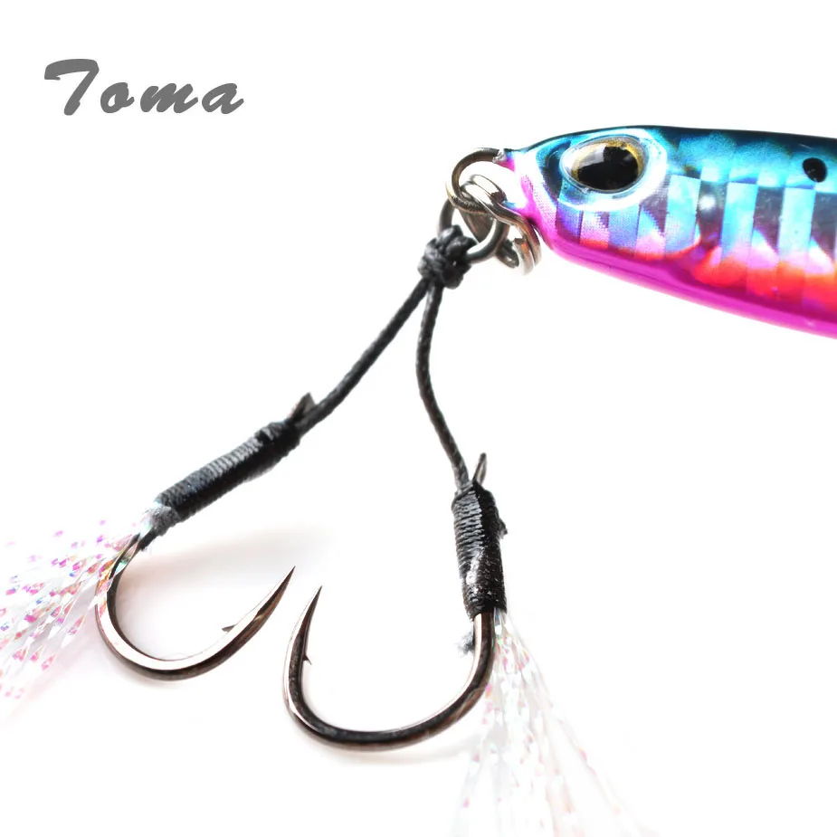 Micro jig metálico luminoso de caída lenta para lubina - imagen 4