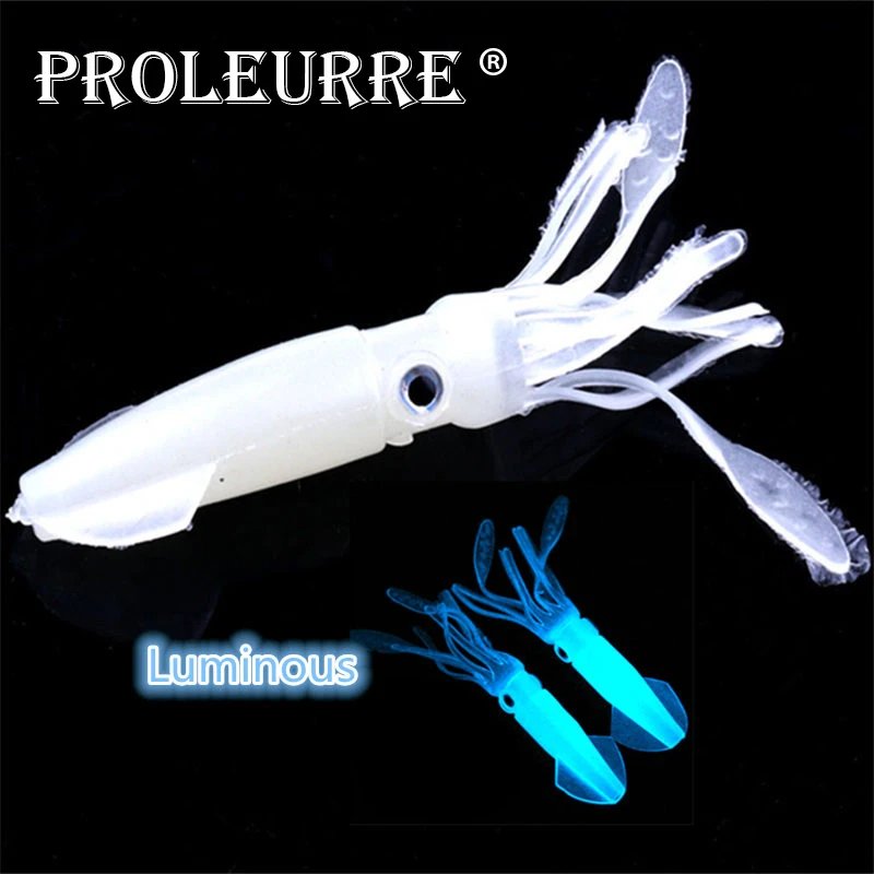 1 Uds 9cm 8g señuelo de pesca falda luminosa de pulpo Swimbait Shad Señuelos de Pesca Minnow cebos blandos Peche Wobbler carpa aparejos YR-178