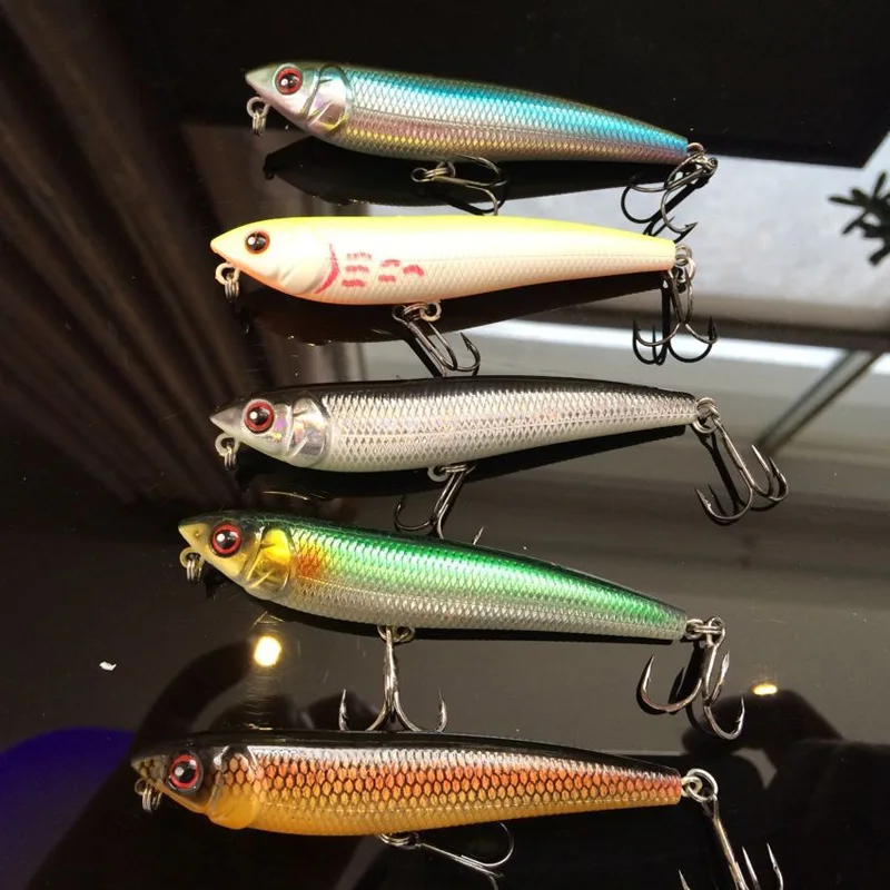 DOG-X-señuelo superlápiz de 10g/9cm, señuelos duros brillantes para el vientre de pesca, lote de 5 unidades - imagen 2