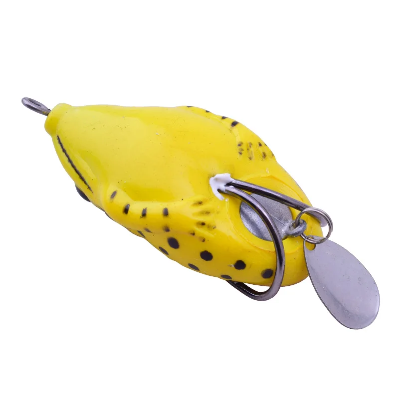 Señuelo de rana suave giratorio, cebo metálico de lentejuelas de silicona, 6cm, 11g, Señuelos de Pesca, Wobblers, cebo Artificial en caja con 1 unidad - imagen 4
