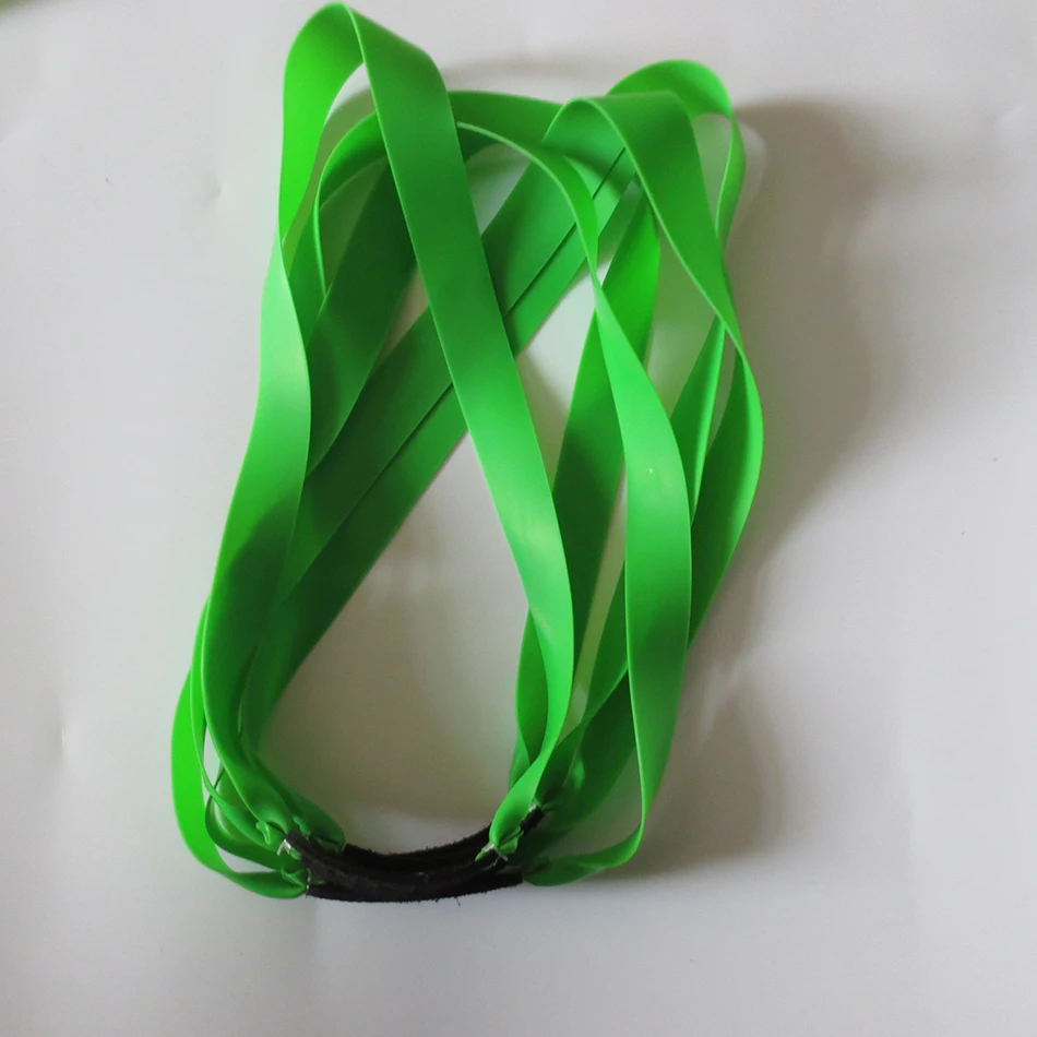 Tira de goma plana para tirachinas, goma de látex de 0,65mm de grosor, color verde, 10 unidades - imagen 4