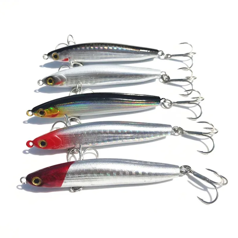 Señuelo tipo lápiz que se hunde de fundición larga, cebo de pesca, 12g, 16g, señuelos artificiales, 1 pieza en oferta - imagen 3