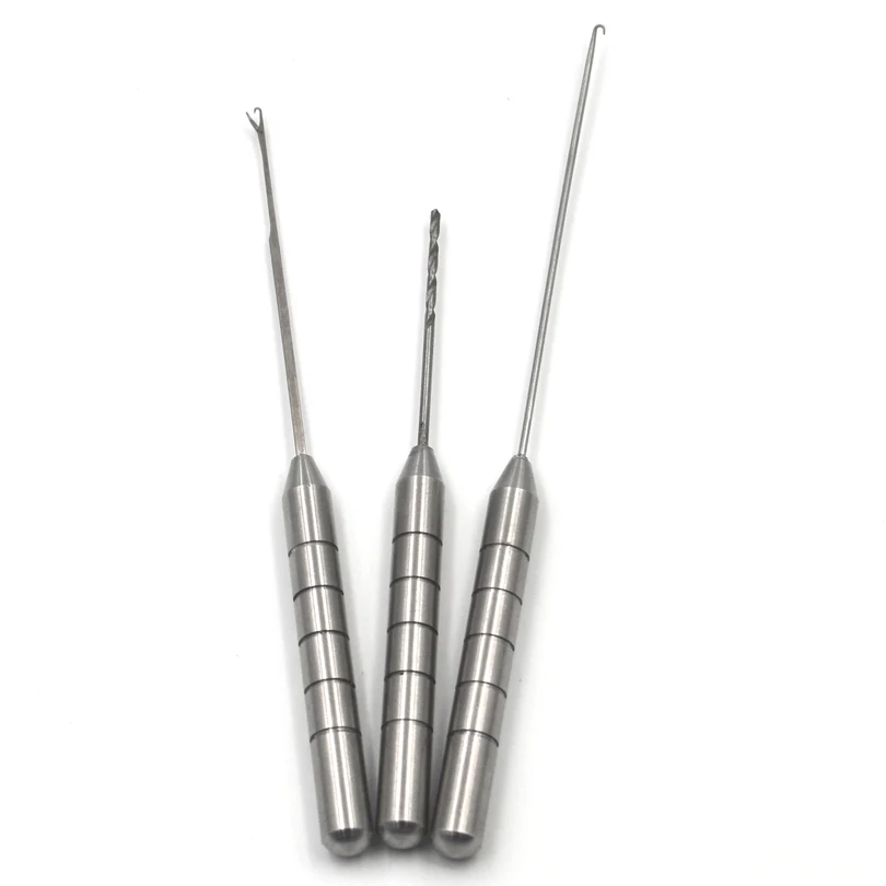 MNFT-Juego de aparejos de pesca de acero inoxidable, herramientas de aparejos de pesca de carpa fuertes y fáciles de usar, 1 Juego con 3 uds. - imagen 2