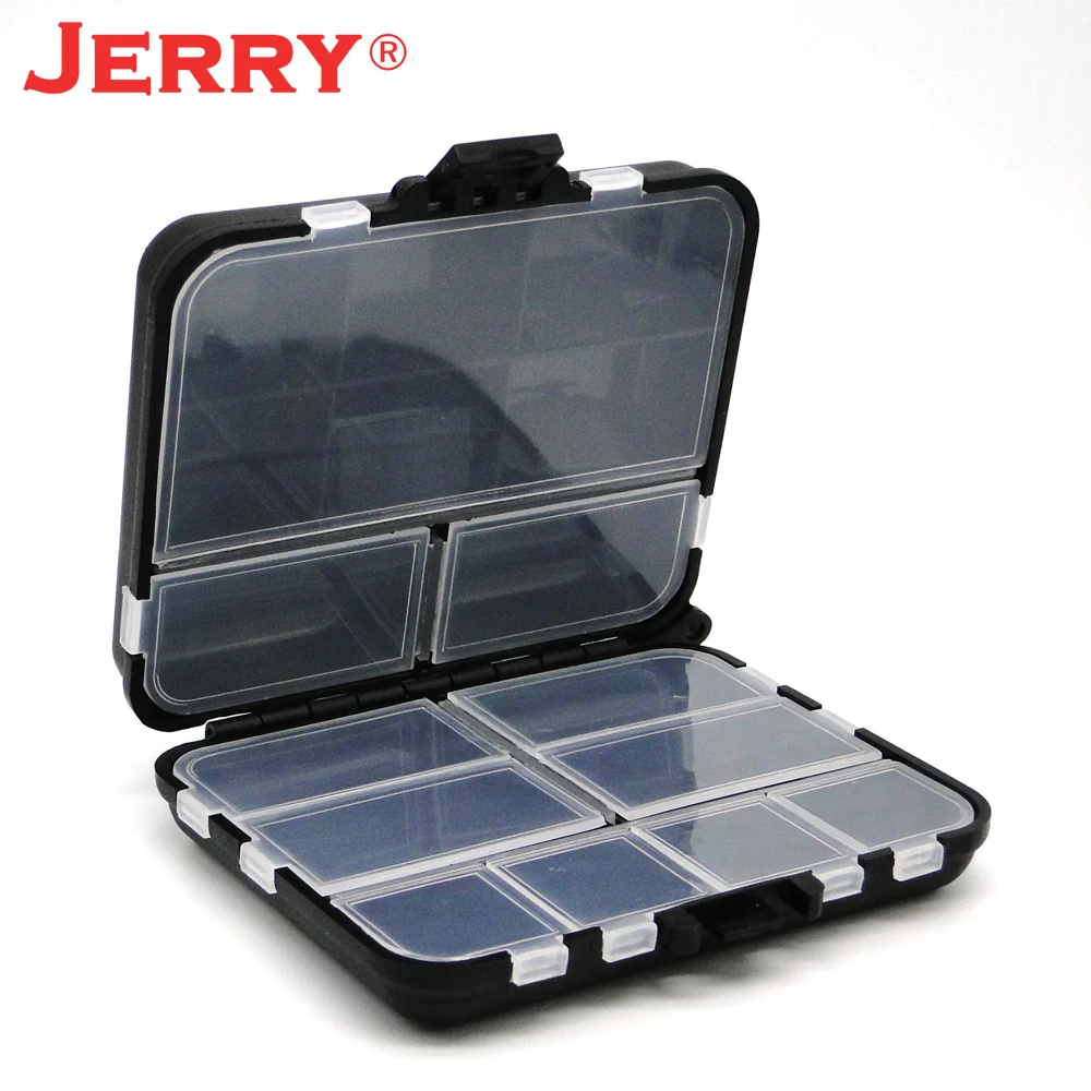 Caja de accesorios de aparejos de Pesca Jerry, juego de cuchara de trucha, caja de Pesca, 16 compartimentos, 1 unidad