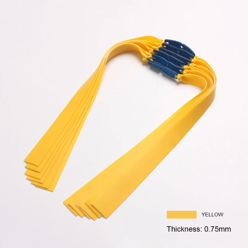 Banda de goma para tirachinas de látex, 0,45-1,4mm, alta elasticidad, catapulta para exteriores, accesorios de caza, 6 uds. - imagen 2
