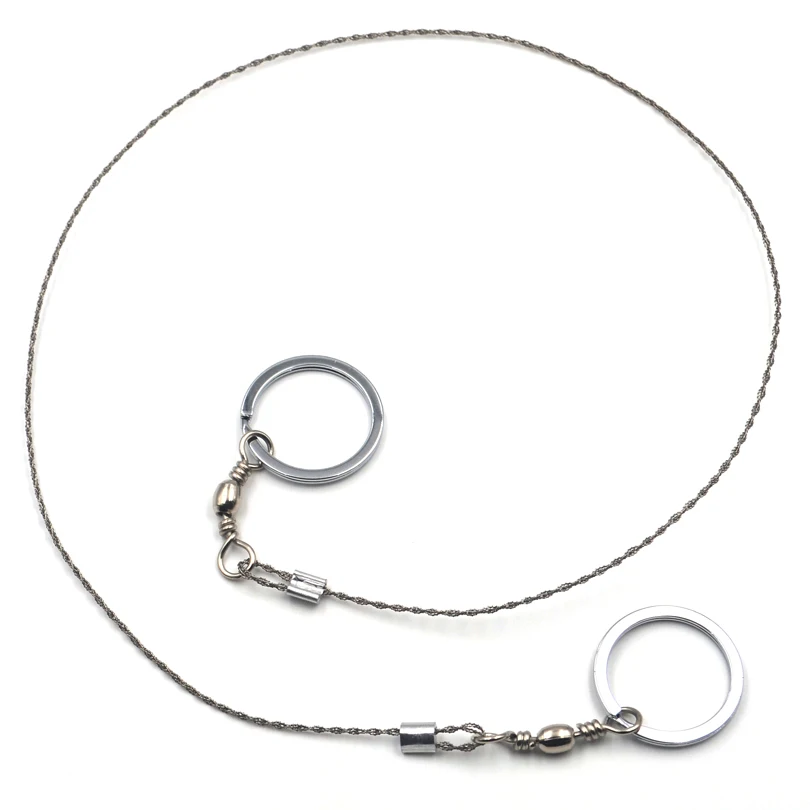 MNFT-Sierra Universal portátil para pesca al aire libre, herramienta de sierra de alambre para conservador de vida de acampada, acero inoxidable, 1 Uds. - imagen 2