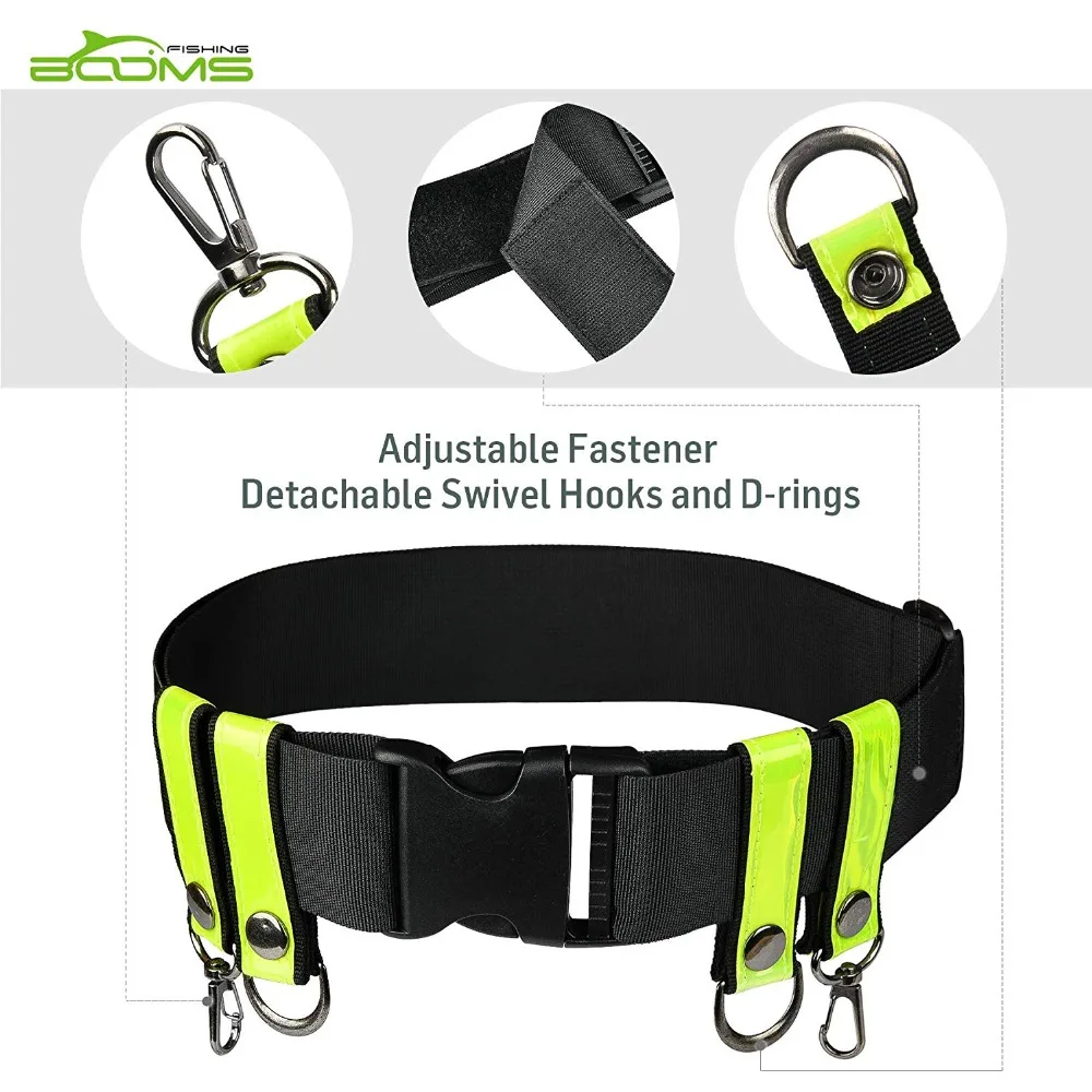 Booms Fishing V02-Soporte de caña de pescar de cintura ajustable, correa de pesca profesional, accesorios de herramientas de aparejos - imagen 4
