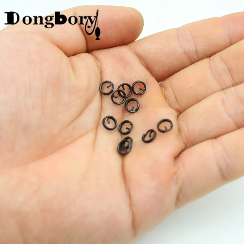 Anillo flexible giratorio de cambio rápido para carpa, accesorios de aparejos de Terminal de carpa, Q, enlaces de Clip, 20 Uds. - imagen 3