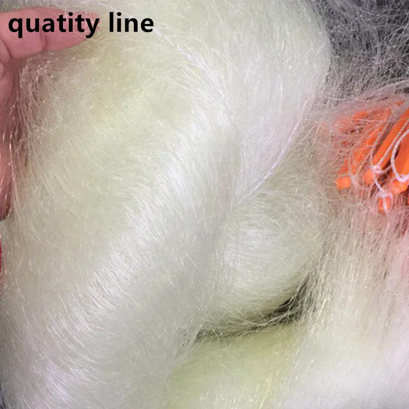 Red de pesca Depth3m de 3 capas, accesorios de pesca, herramienta al aire libre, Red de nailon amarillo fuerte, trampa