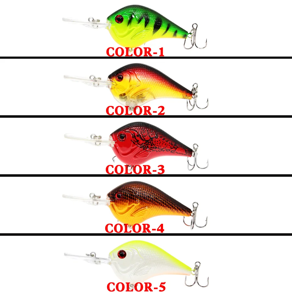 Wobblers-aparejos de cebo japoneses Crankbait, señuelo duro de manivela, pesca, señuelo de natación Topwater - imagen 5