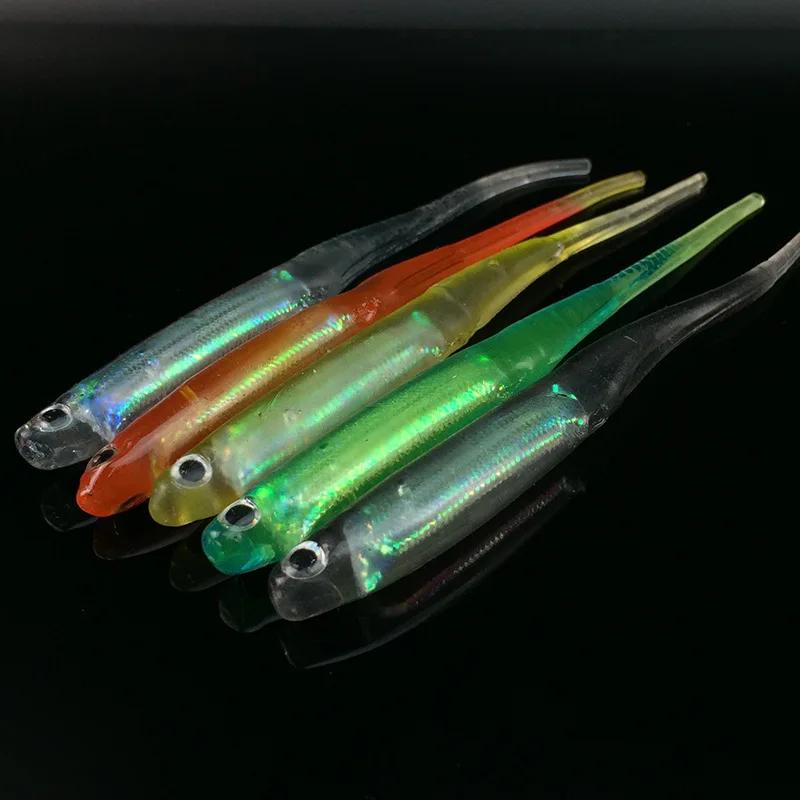 Señuelos artificiales de pez arcoíris 3D, papel de aluminio de 3g/10cm, cebo suave de pesca hecho a mano - imagen 3