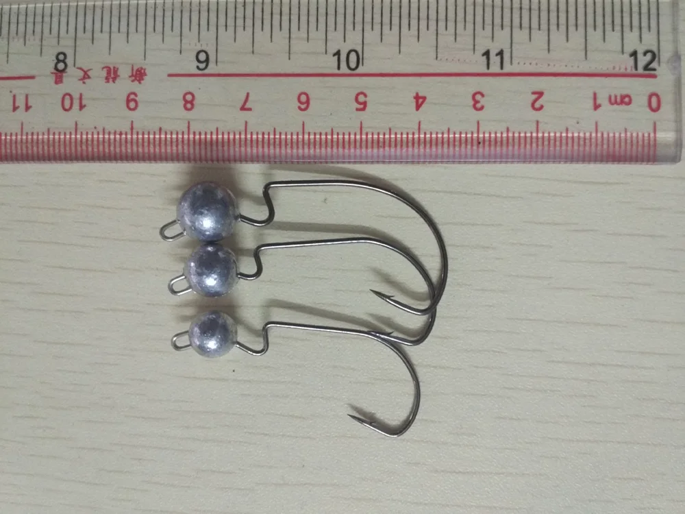 Anzuelos Jig Head boca ancha para vinilos – Montaje Texas/Florida - imagen 3