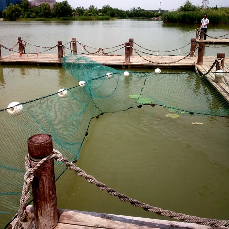 Red de pesca de arrastre, jaula de pesca plegable, red de camarón, red de arrastre, accesorios de herramientas al aire libre, rede - imagen 5