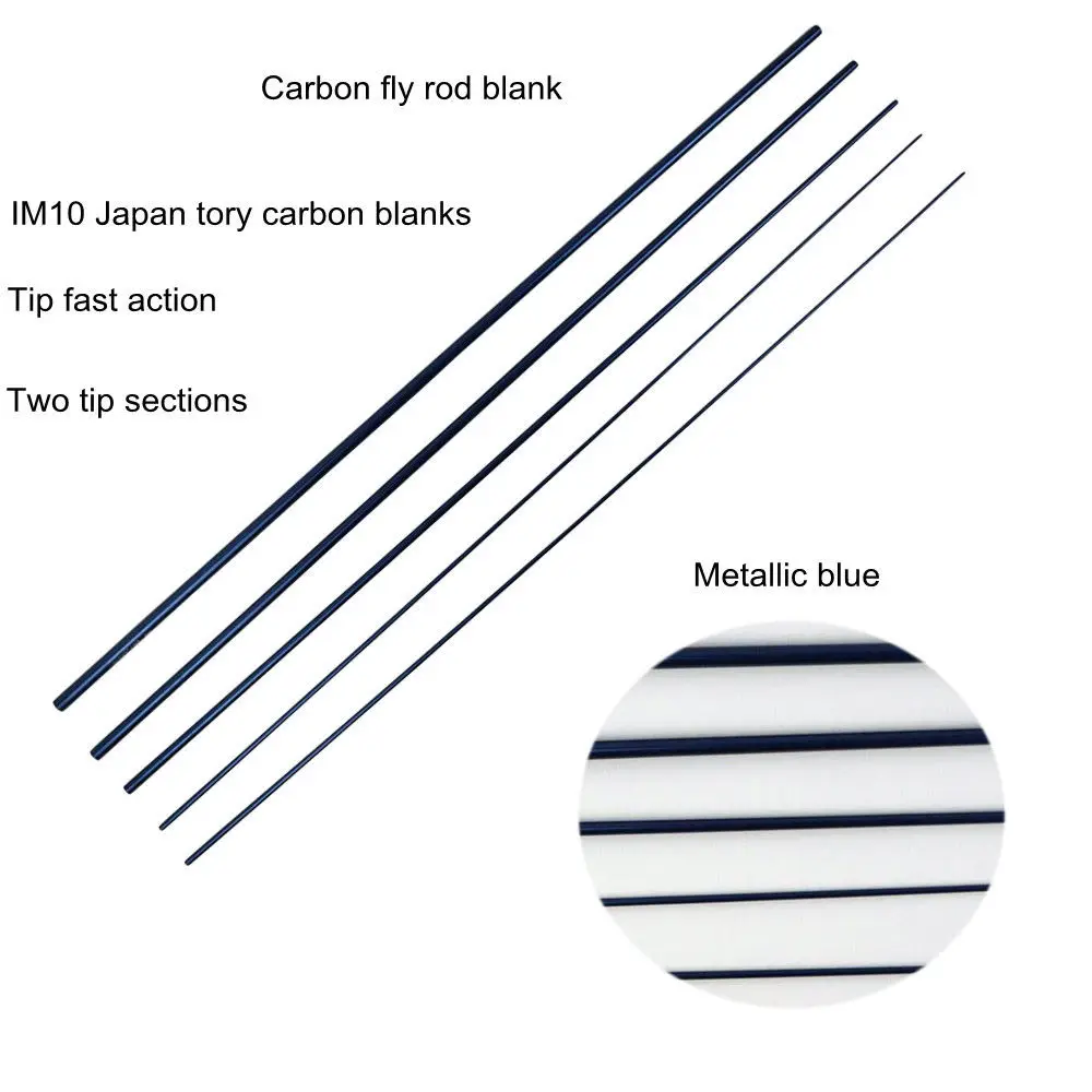 Aventik agua salada IM10 9 pies alto molde caña de pescar de carbono en blanco dos puntas cañas de pescar con mosca en blanco DIY accesorios de caña de pescar Steelhead