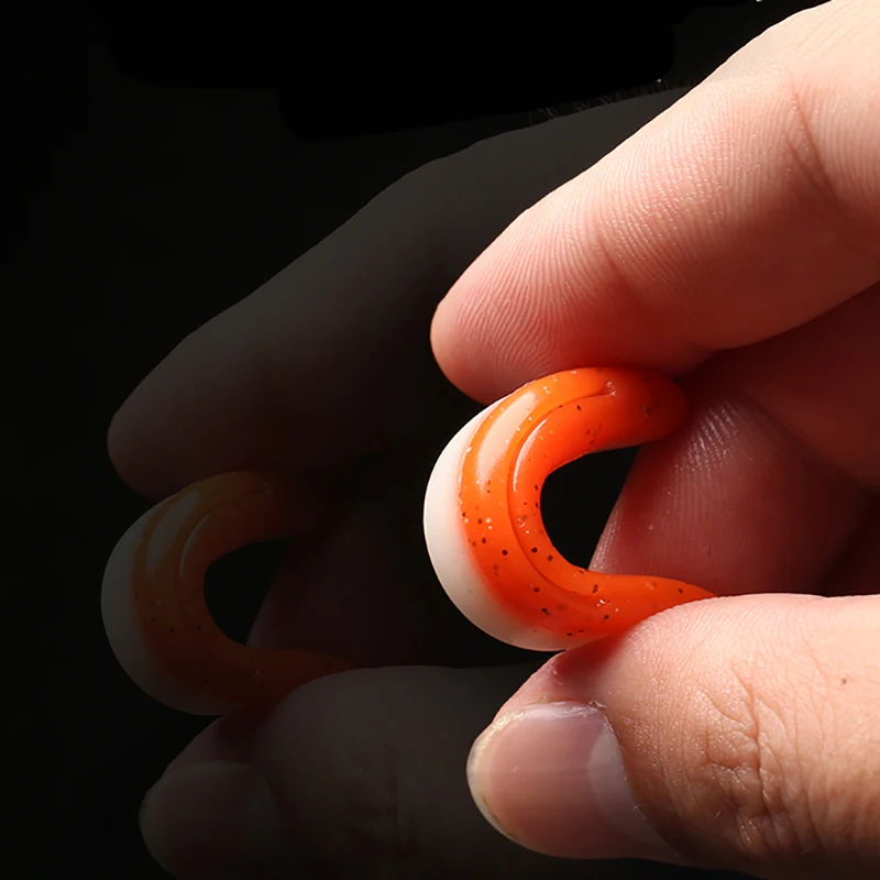 Cebos artificiales de sábalo de sílice suave para pesca de carpa, cebos wobbler de plástico, cola de paleta en t, 5 unidades, 7cm, 2g - imagen 4