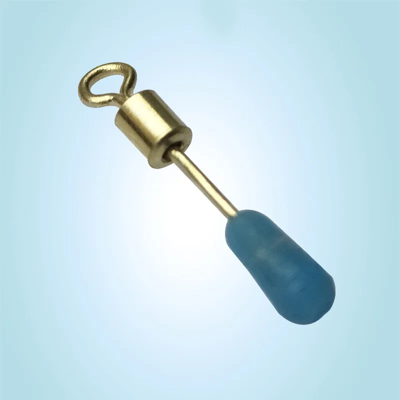 1000 Uds. Suministros de Pesca Clip barril conector de Pin giratorio gel de sílice anillos sólidos anzuelos de Pesca de carpa accesorios de enlace rápido Pesca - imagen 2