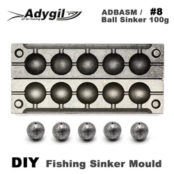 Molde plomos Adygil ADBASM – Bolas pesca 5 cavidades